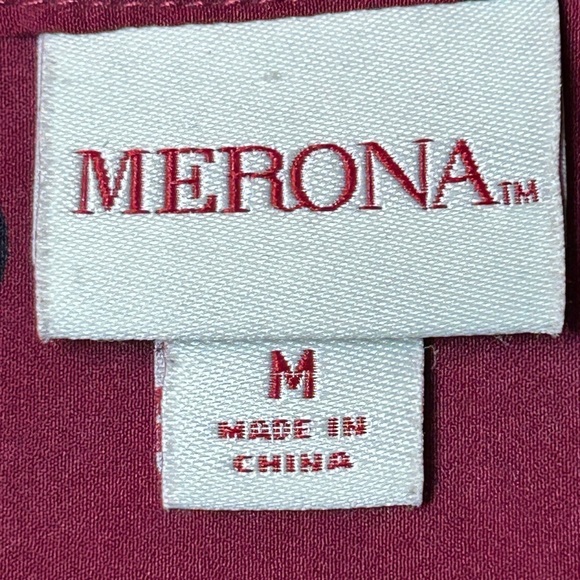 Merona Long Sleeve Polka Dot Blouse – Women’s Medium - Picture 4 of 5